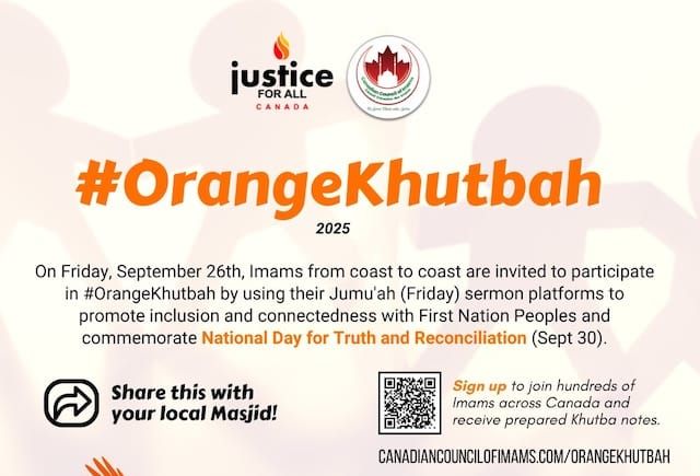 National Orange Khutbah Day Calls Muslim Communities to Stand with Indigenous Peoples