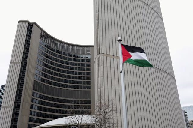 Historic Raising of the Palestinian Flag at Toronto City Hall, As Solidarity Spreads Across Canada