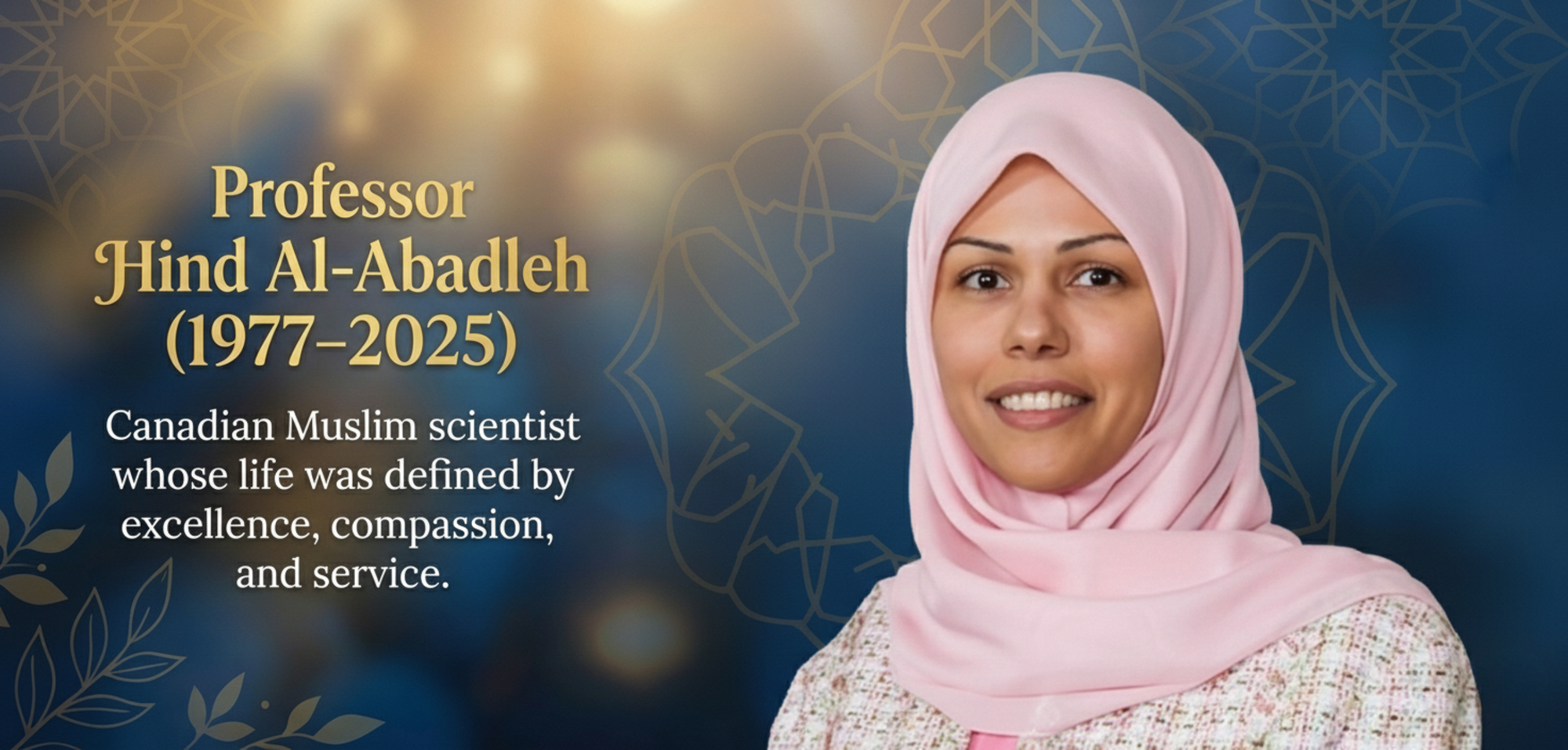 Her Final Gift to the Community:  Professor Hind Al-Abadleh's Legacy Bequest