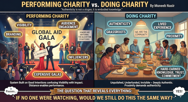 Performing Charity vs Doing Charity