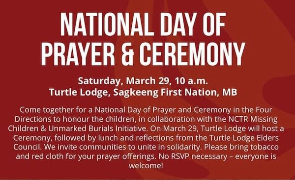 National Day of Prayer called by the National Turtle Lodge Council of Elders