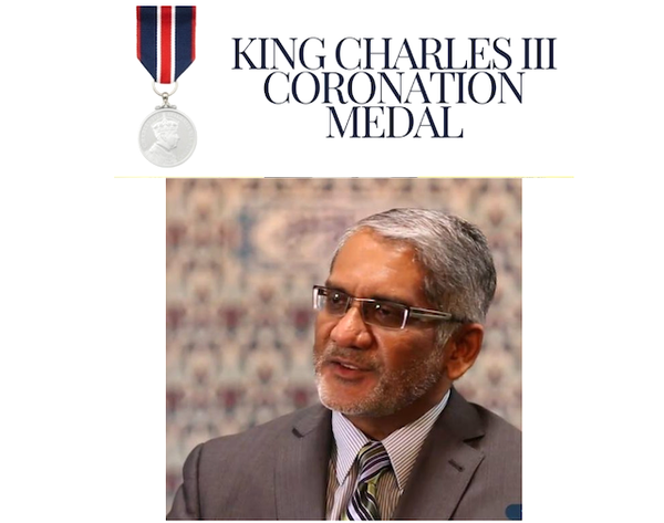 Muneeb Nasir awarded King Charles III Coronation Medal