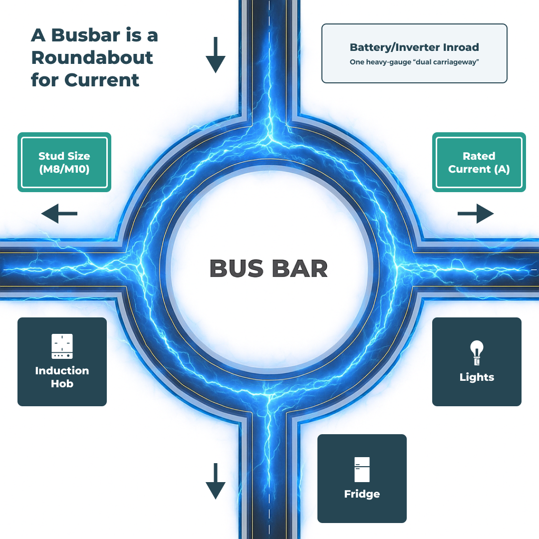 What is a busbar roundabout