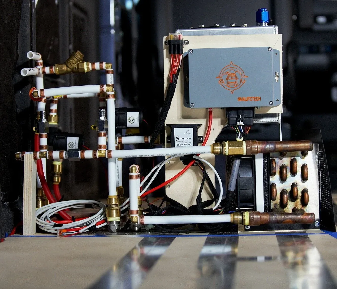 Campervan water heater van life tech