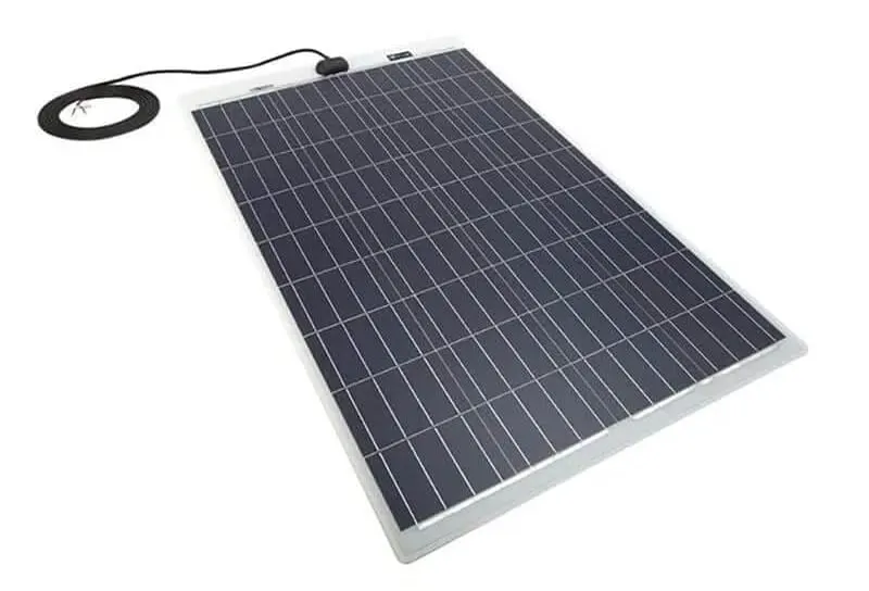 100W flexible solar panel for limited roof space