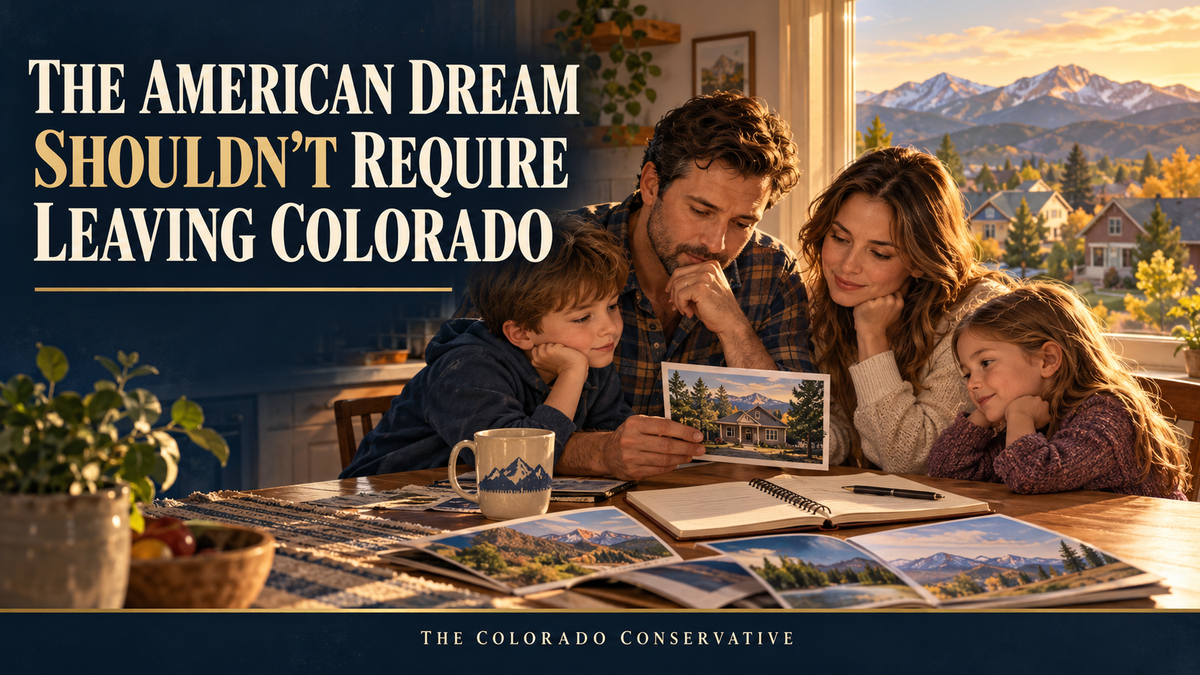 The American Dream Shouldn’t Require Leaving Colorado