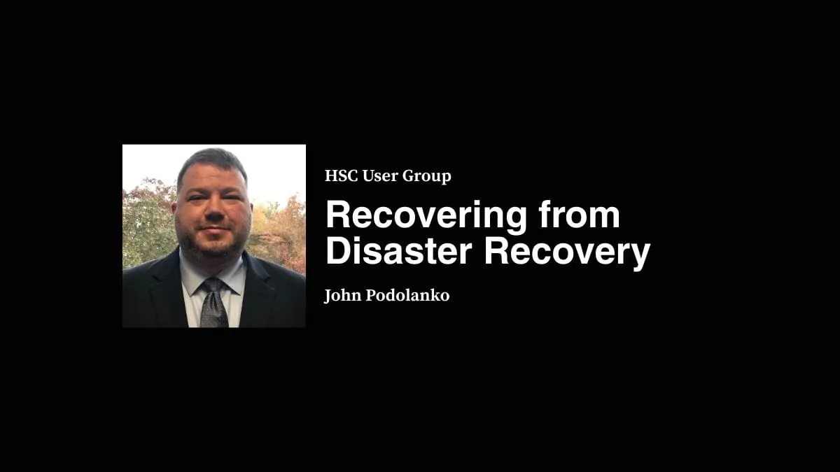 Recovering from Disaster Recovery