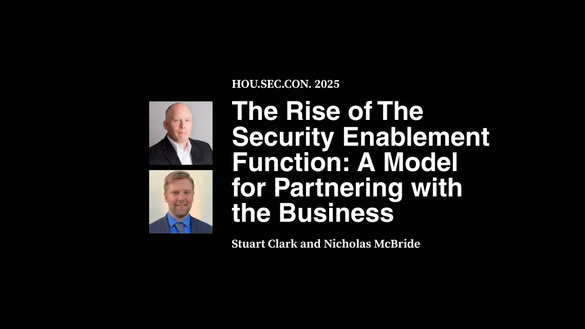 The Rise of The Security Enablement Function: A Model for Partnering with the Business