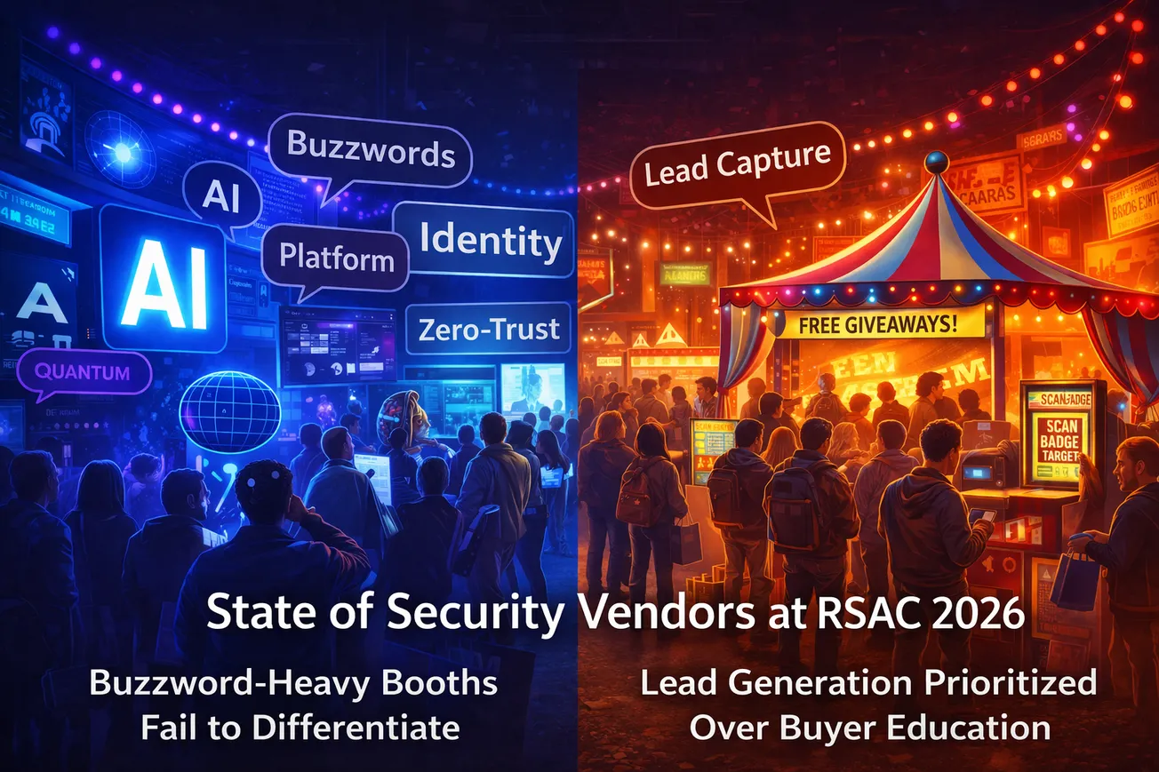 State of Security Vendors at RSAC 2026: AI Noise, Identity Sprawl, and a Show Floor Built for Lead Capture