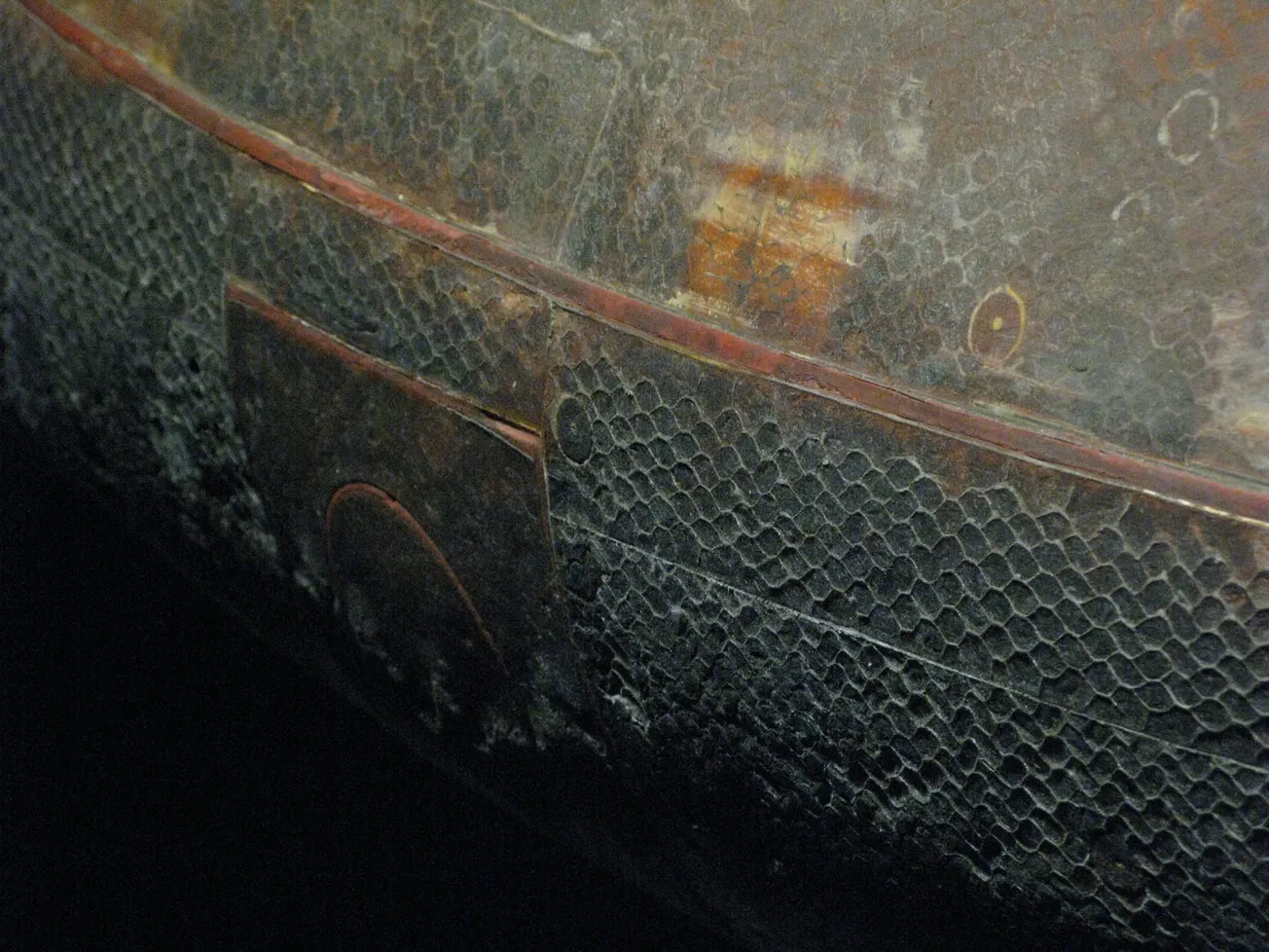 Image of the Apollo 14 capsule heat shield.