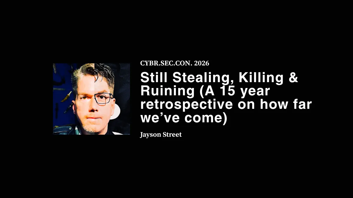 Still Stealing, Killing & Ruining  (A 15 year retrospective on how far we’ve come) - Jayson Street