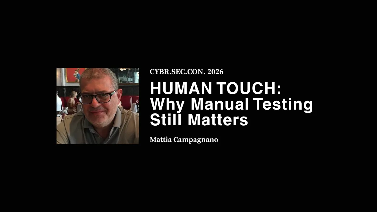 HUMAN TOUCH: Why Manual Testing Still Matters - Mattia Campagnano
