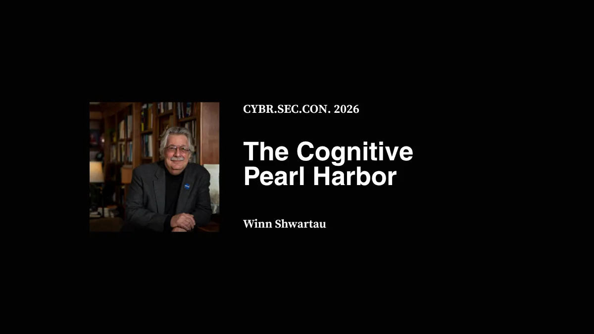 The Cognitive Pearl Harbor - Winn Shwartau