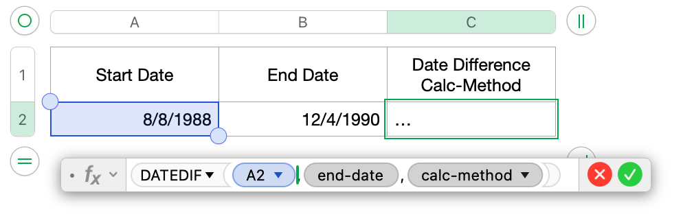 Selecting the “start-date” argument