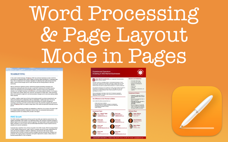 Word Processing & Page Layout Modes in Pages: An Overview