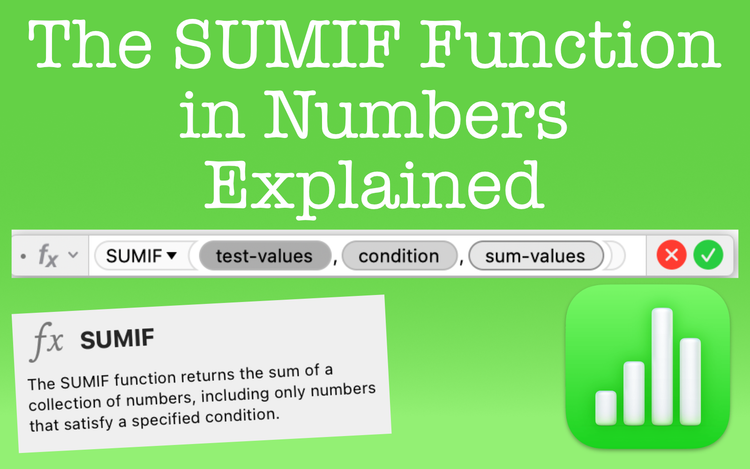 The SUMIF Function in Apple Explained