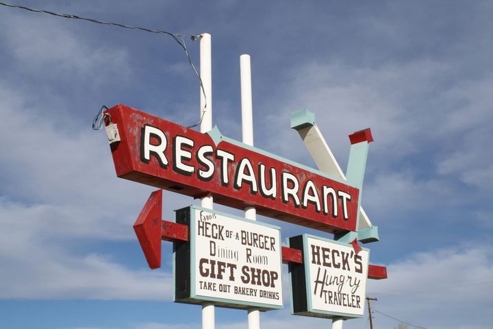 An empty space where a restaurant once stood.