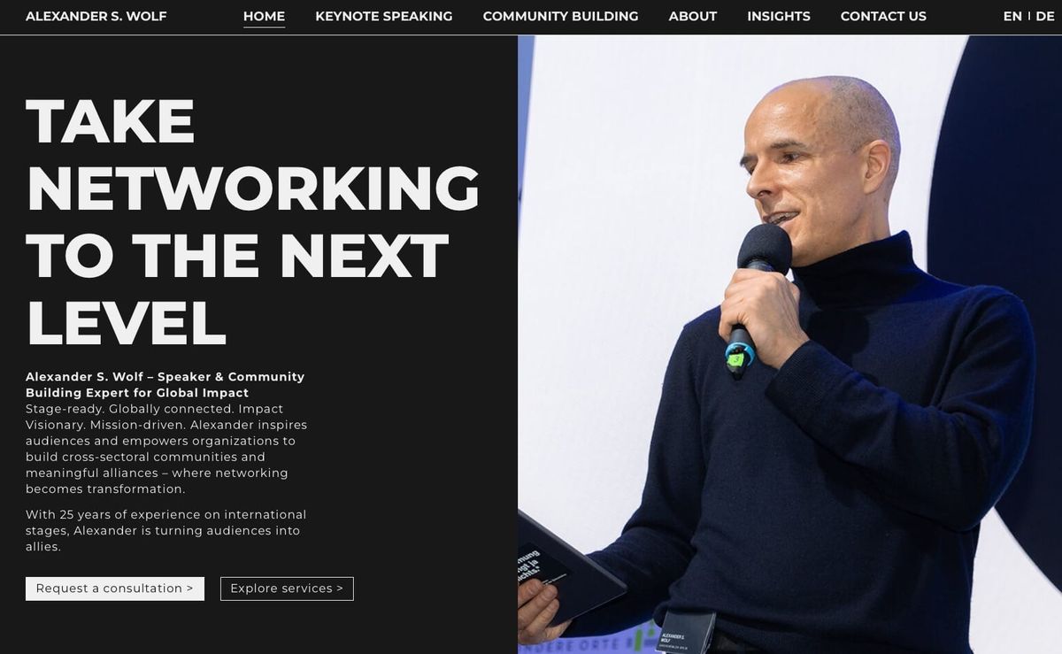 Alexander S. Wolf – Stratege für Impact Networking & Community Building