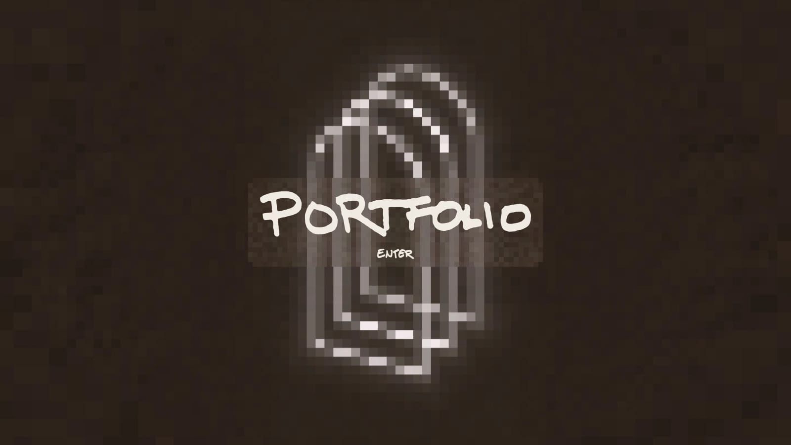The Studio 3 Portfolio: a museum of artwork on endless walls above sand