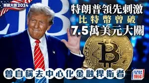 特朗普勝選後，美國比特幣現貨ETF在2個交易日內淨流入19.95億美元