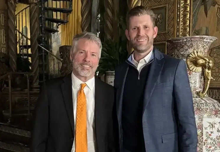 特朗普次子於海湖莊園會見Michael Saylor並提及比特币