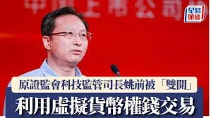 中紀委再談姚前利用虛擬貨幣權錢交易案，強調金融領域科技監管重要性