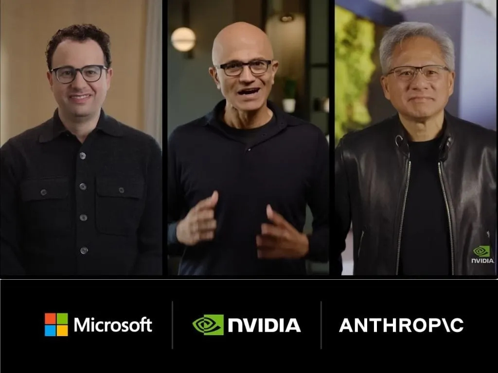 微軟、NVIDIA 與 Anthropic 宣布結盟：Microsoft、輝達押注 150 億美元投資 Claude