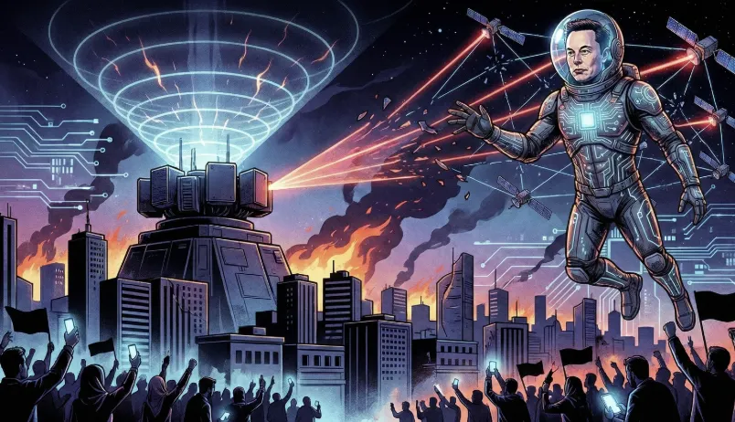 示威升级：伊朗断网，马斯克星链救援遭军用干扰器重创！