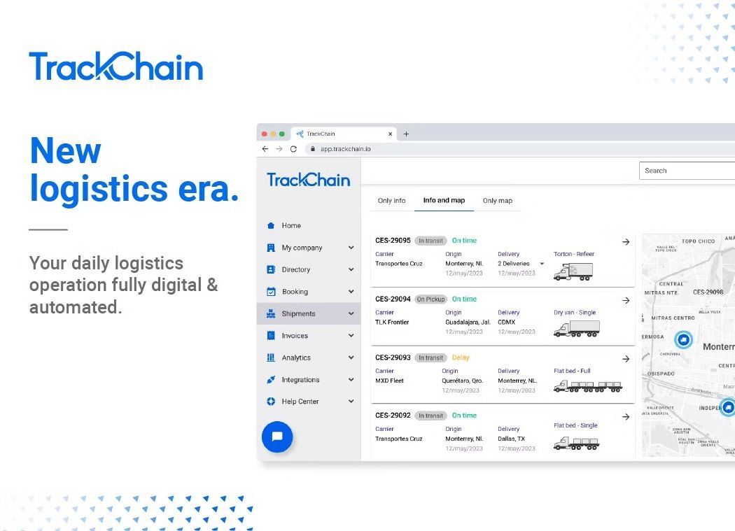 Meet TrackChain, Mexico’s All-In-One Digital Truck Freight Platform