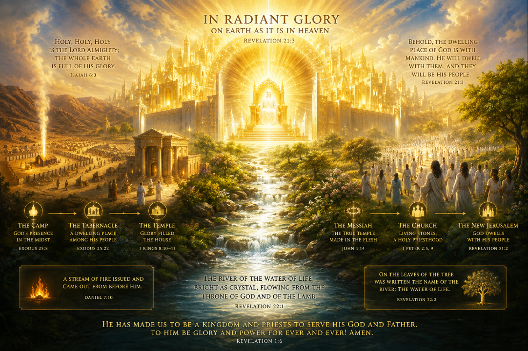 🔥🌳👑🏙️✨ On Earth as It Is in Heaven: God's Dwelling with His People [4 parts]
