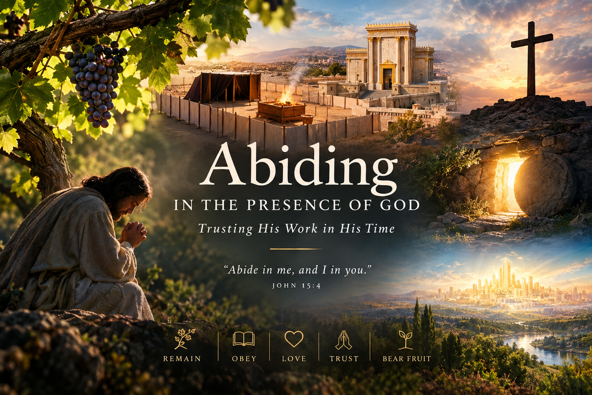 🌱🌿🍇🌾 Abiding in the Presence of God: Trusting His Work in His Time [3 parts]
