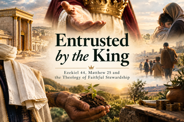 👑🌎🤲❤️⚖️✨ Entrusted by the King: Ezekiel 44, Matthew 25 and the Theology of Faithful Stewardship [3 parts]
