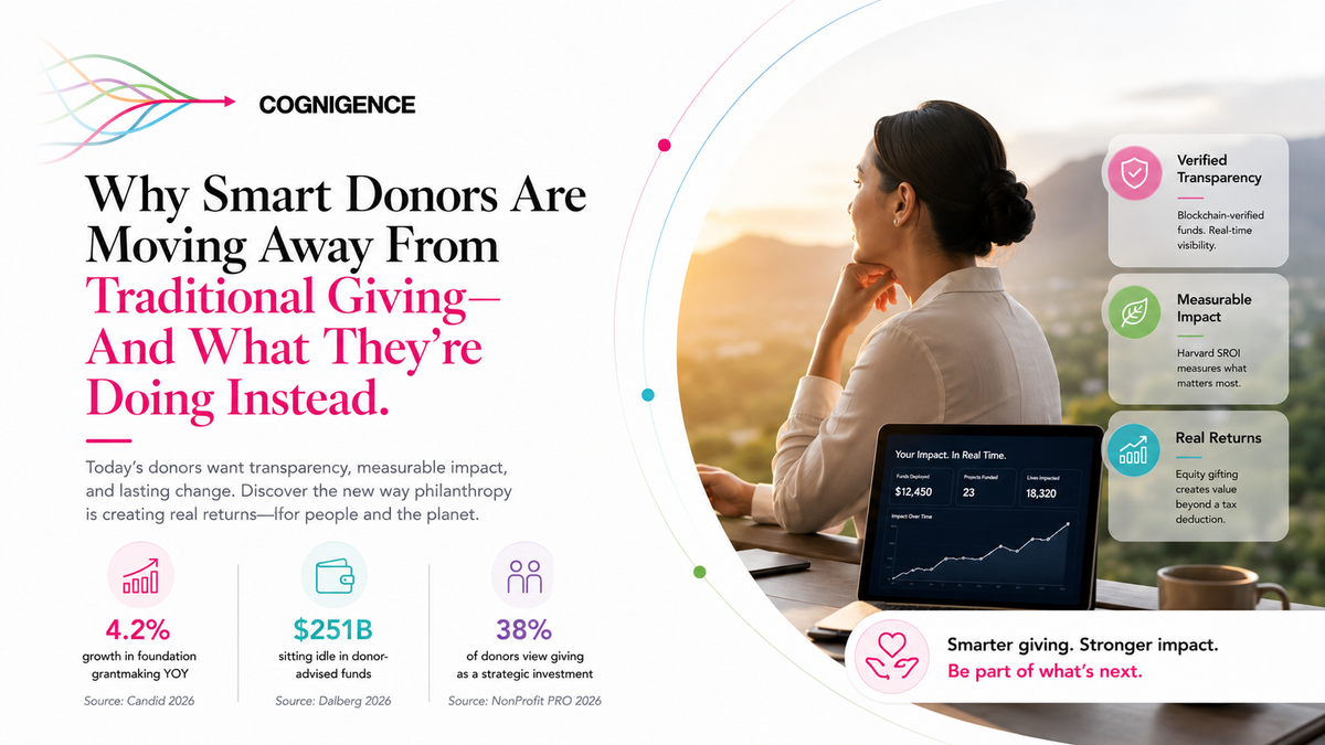 Why Smart Donors Are Moving Away From Traditional Giving And What They're Doing Instead