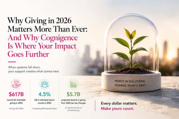 Why Cognigence, Especially Right Now: The Case for Smart Giving in an Uncertain Economy