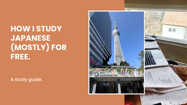 How I Learn Japanese at Home (And For Free)!