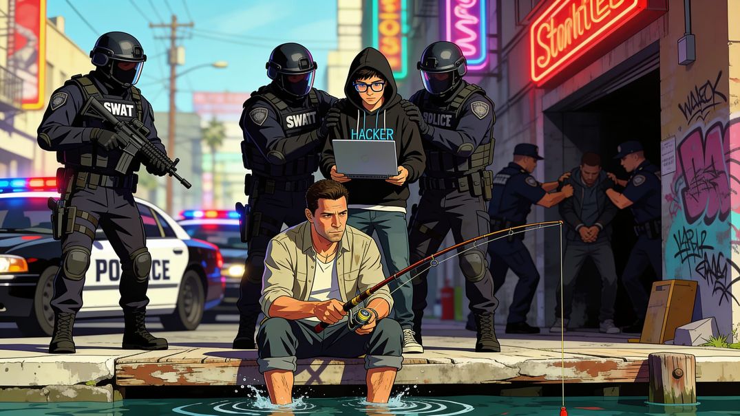 Gta Drama got you anxious? Just go Fishing.