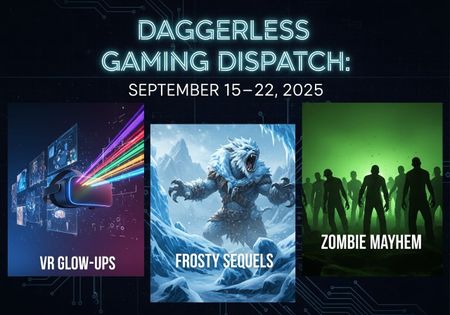 Image of: Daggerless Gaming Dispatch: September 15–22, 2025 – VR Glow-Ups, Frosty Sequels, and Zombie Mayhem