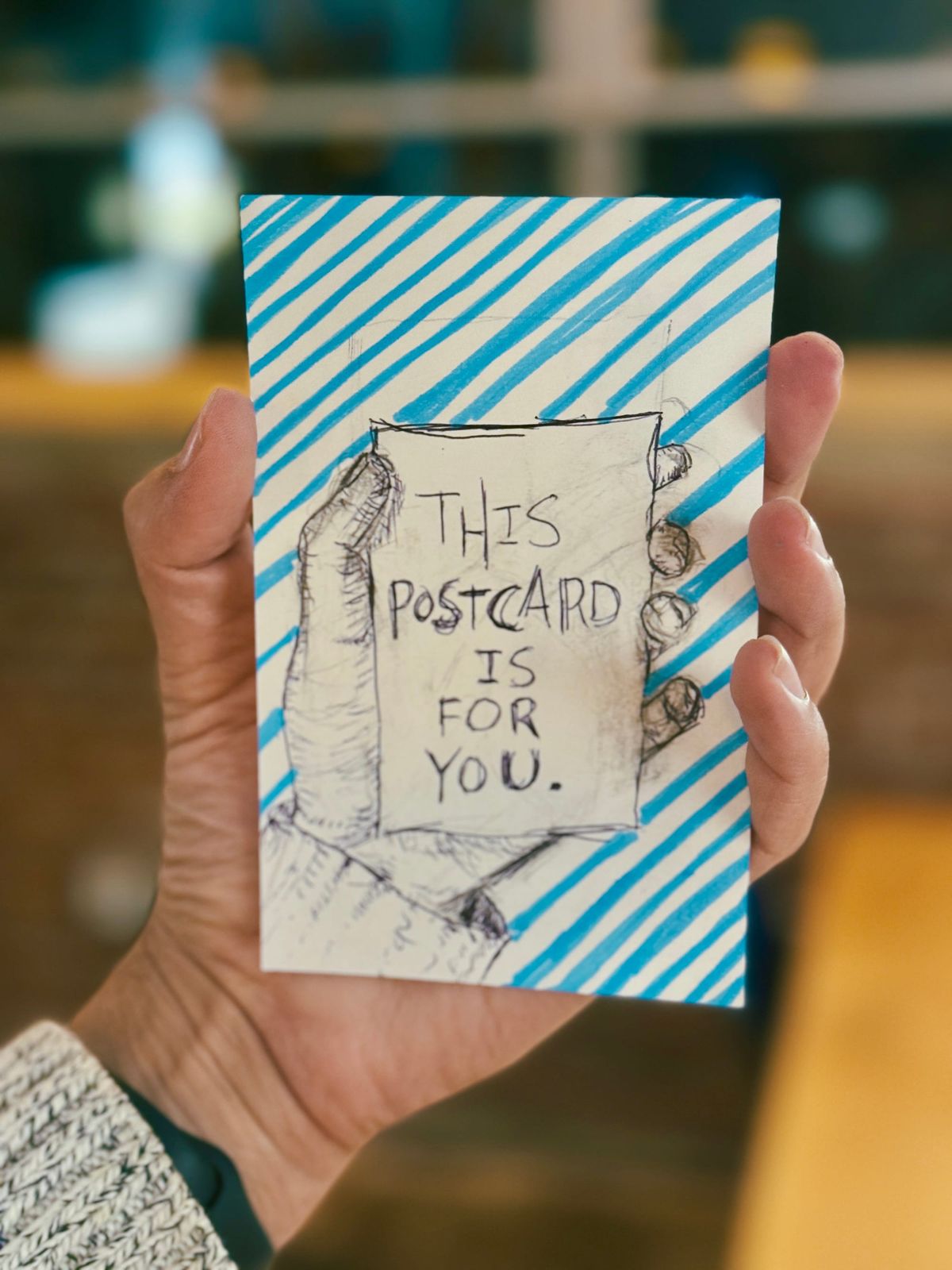 A paper postcard for you. And a start