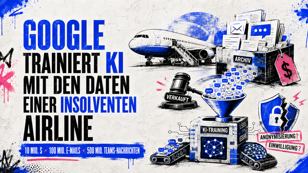 Google trainiert KI mit den Daten einer insolventen Airline