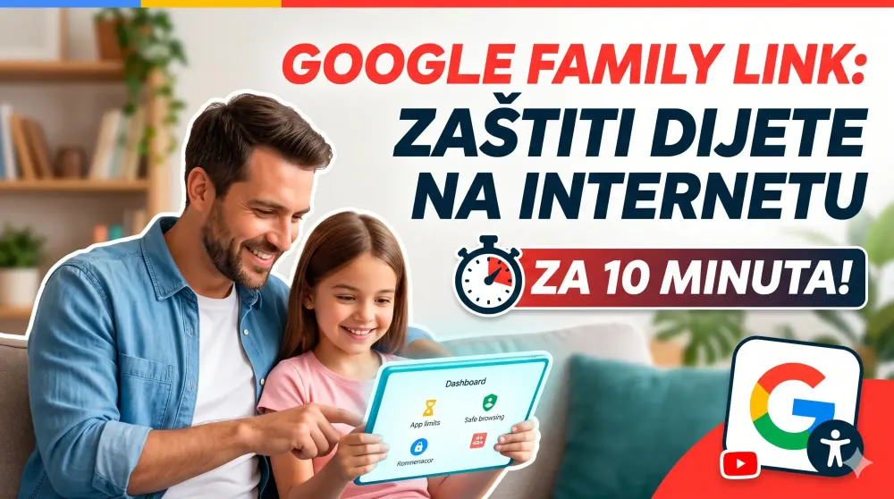 Google Family Link, kako zaštititi dijete na internetu za 10 minuta (YouTube)