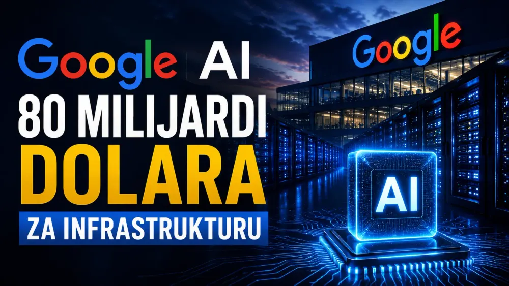 Google AI 80 milijardi dolara za infrastrukturu