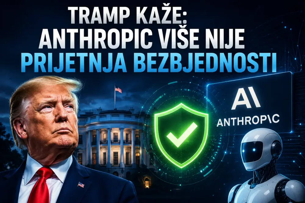 Tramp kaže da Anthropic više nije prijetnja bezbjednosti