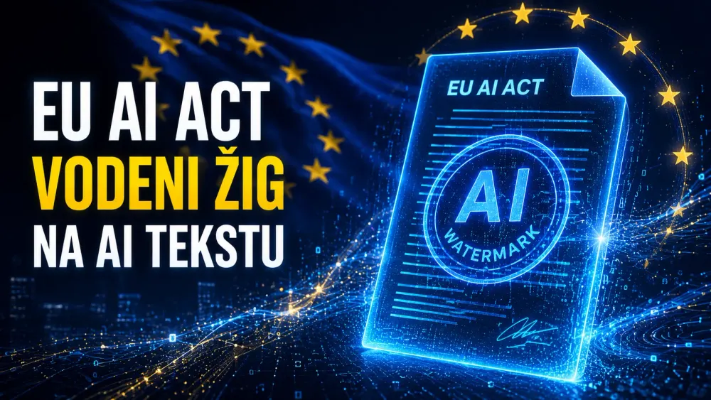 EU AI Act i vodeni žig na AI tekstu šta stvarno znači od avgusta 2026 i koliko ga je lako ukloniti.