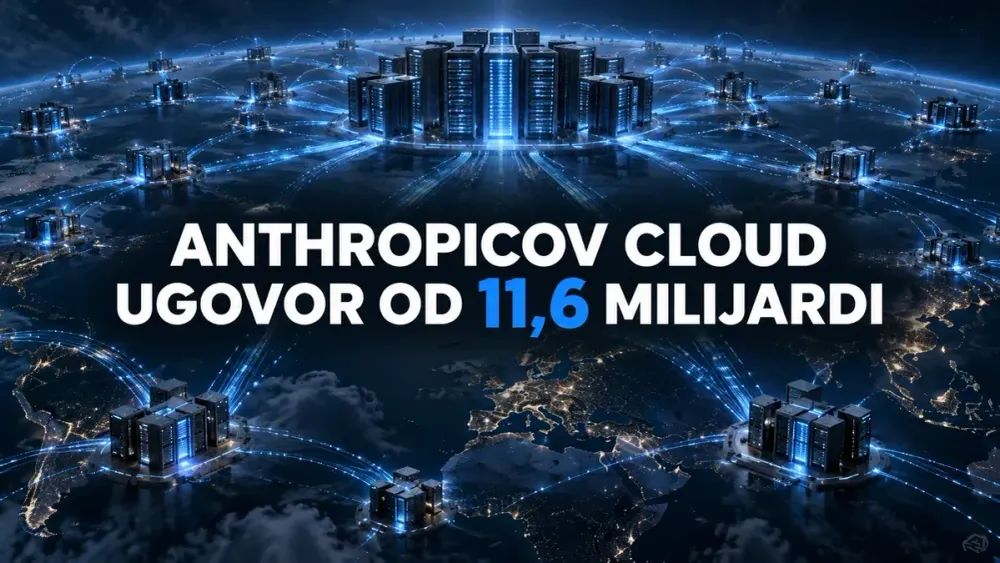 Globalna mreža podatkovnih centara uz naslov o Anthropicovom cloud ugovoru vrijednom 11,6 milijardi dolara