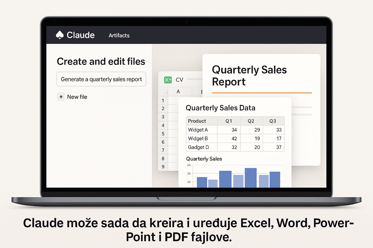 Claude dobija moćnu opciju: direktno kreiranje i uređivanje fajlova