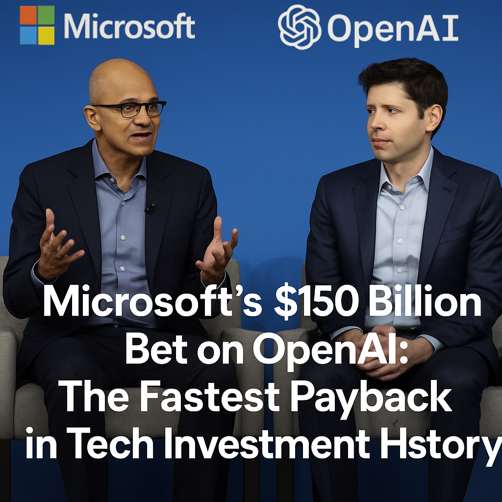 Microsoftov ulog u OpenAI vrijedi 150 milijardi $: najbrži povrat u istoriji tehnoloških investicija