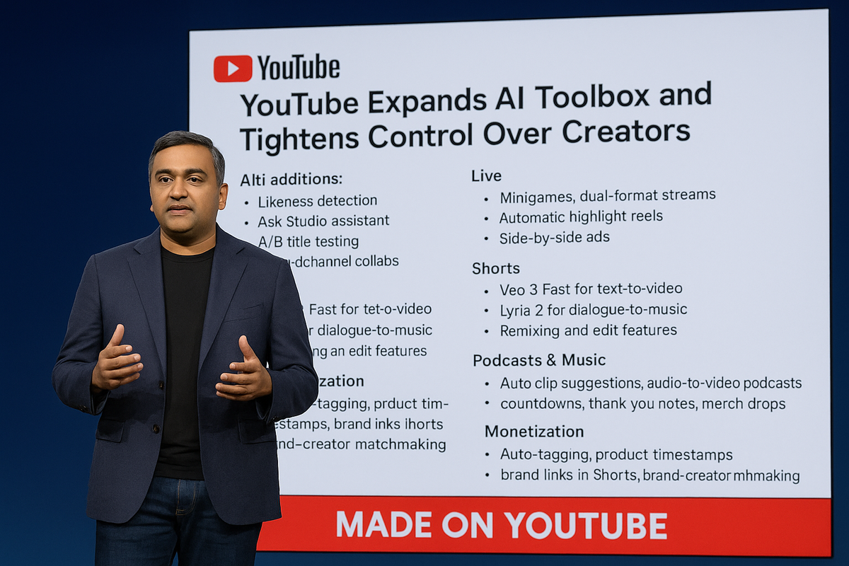 YouTube širi AI alate i pojačava kontrolu nad kreatorima