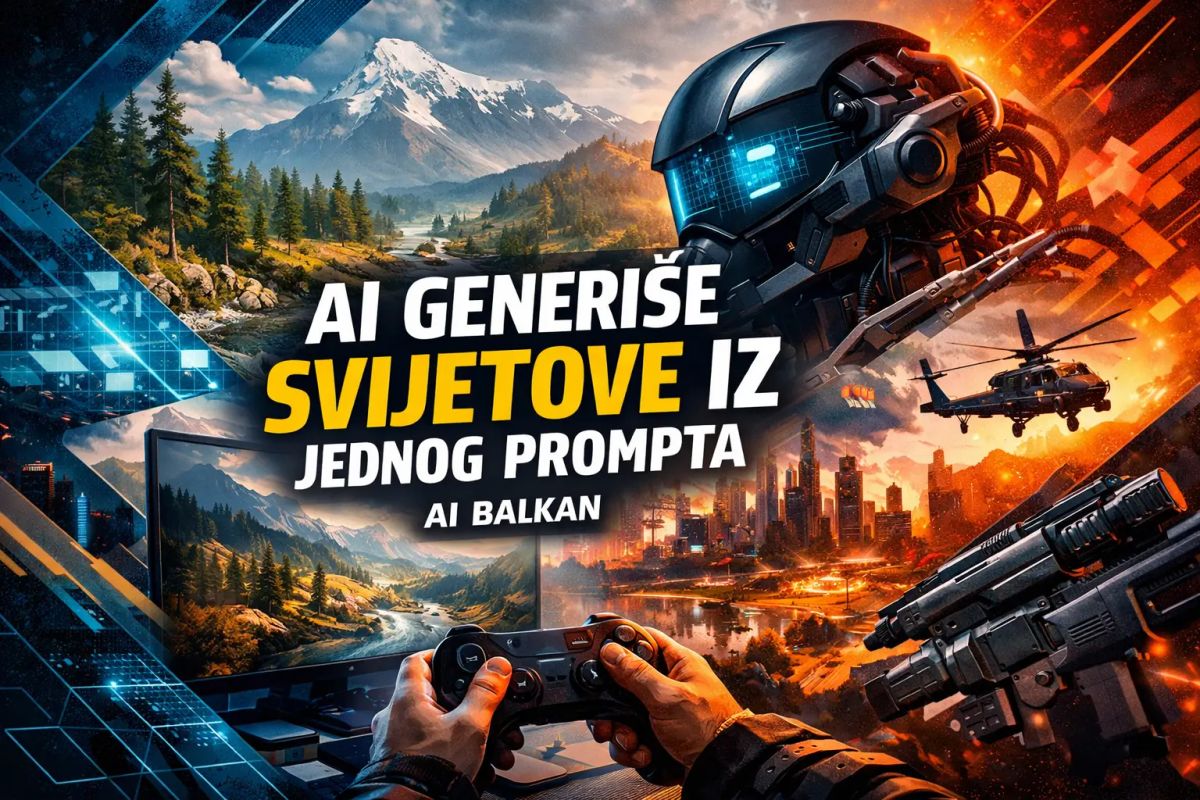 AI već pravi svjetove iz jednog prompta. I to ne negdje daleko već iz Mrkonjić Grada