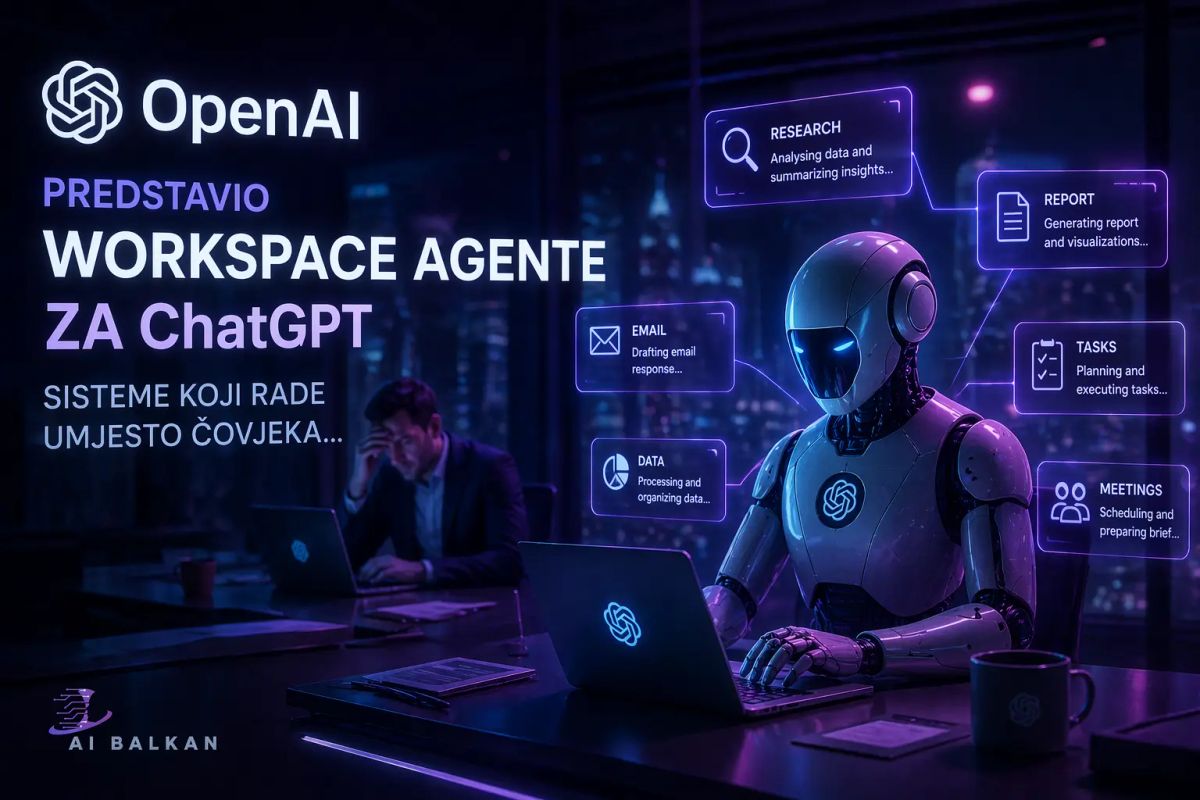 OpenAI predstavio workspace agente za ChatGPT, sisteme koji rade umjesto čovjeka