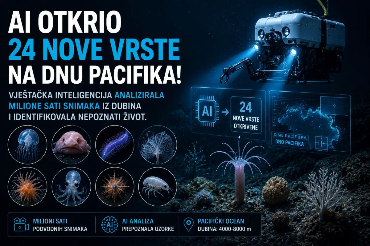 AI otkrio 24 nove vrste na dnu Pacifika